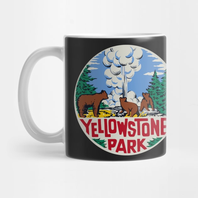 Yellowstone Park Vintage Style by zsonn